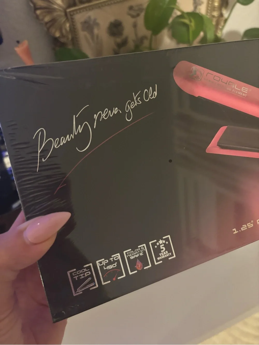 Pink Ceramic Hair Straightener - 1.25